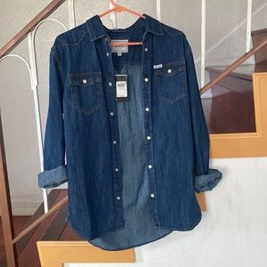 Guess Truckee Denim Button Up Slim Fit Shirt